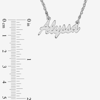 Personalized Womens 10K or 14K Gold Pendant Necklace