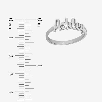 Personalized Script Name Ring