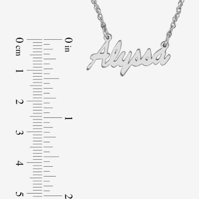 Personalized 14K Gold Over Sterling Silver Name Necklace