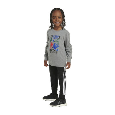 adidas Little Boys 2-pc. Pant Set