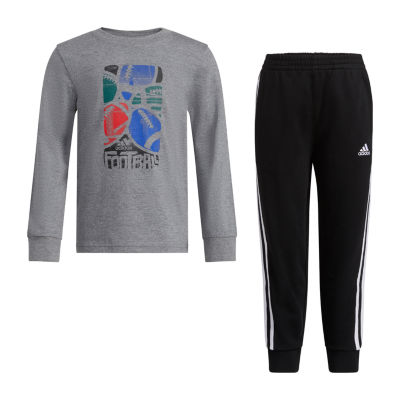 adidas Little Boys 2-pc. Pant Set