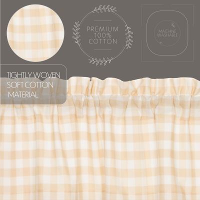 Annie Buffalo Check Rod Pocket Valance