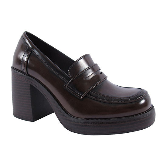 Pop Womens Wilder Loafers, Color: Brown - JCPenney