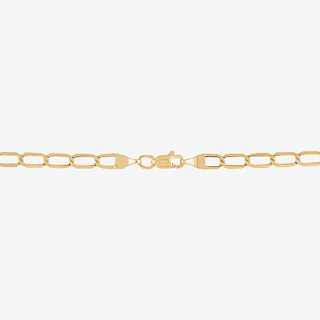 14K Gold 18 - 22 Inch Hollow Link Chain Necklace, One Size