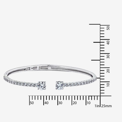 DiamonArt® 3 3/4 CT. T.W. White Cubic Zirconia Sterling Silver Bangle Bracelet