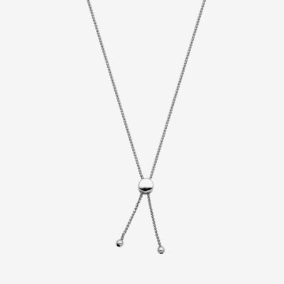 Magnifying Womens 2 3/4 CT. T.W. Cubic Zirconia Pure Silver Over Brass Heart 38 Inch Pendant Necklace