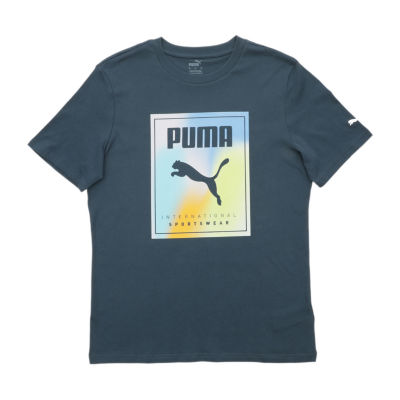 PUMA Mens Crew Neck Short Sleeve Graphic T-Shirt