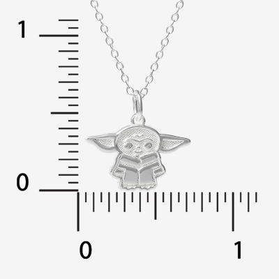 Disney Collection Made in Italy Girls Sterling Silver Star Wars Pendant Necklace