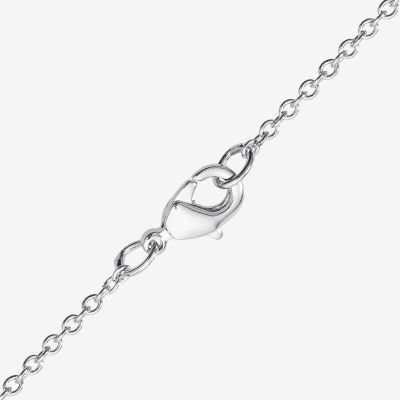 Made in Italy Girls Sterling Silver 15 Inch Pendant Necklace