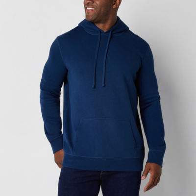 Arizona Big and Tall Mens Easy-on + Easy-off Adaptive Hooded Long Sleeve Sweatshirt