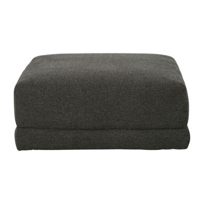 Signature Design by Ashley Evey Cushioned Upholstered Ottoman