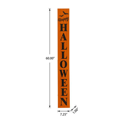 Glitzhome Wooden Happy Halloween Indoor Porch Sign