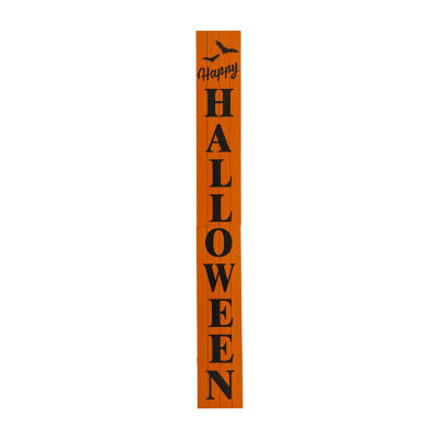 Glitzhome Wooden Happy Halloween Indoor Porch Sign