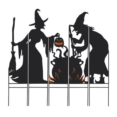 Glitzhome Set Of 5 Halloween Metal Holiday Yard Art