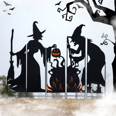 Glitzhome Set Of 5 Halloween Metal Holiday Yard Art