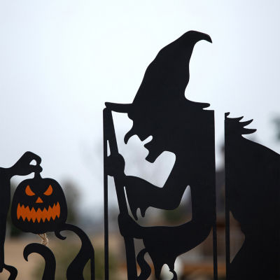 Glitzhome Set Of 5 Halloween Metal Holiday Yard Art