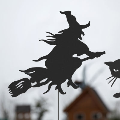 Glitzhome Set Of 3 Halloween Metal Holiday Yard Art