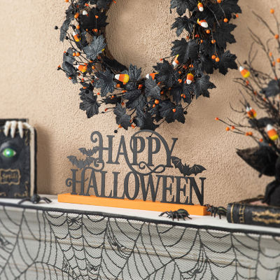 Glitzhome Wood & Metal Halloween Tabletop Decor