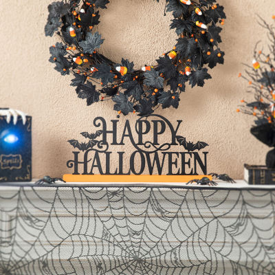 Glitzhome Wood & Metal Halloween Tabletop Decor