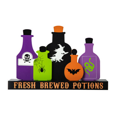 Glitzhome Poison Bottles Halloween Tabletop Decor