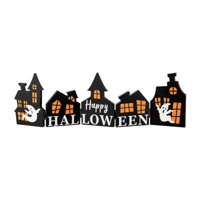 Glitzhome Haunted House Halloween Tabletop Decor