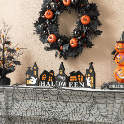 Glitzhome Haunted House Halloween Tabletop Decor