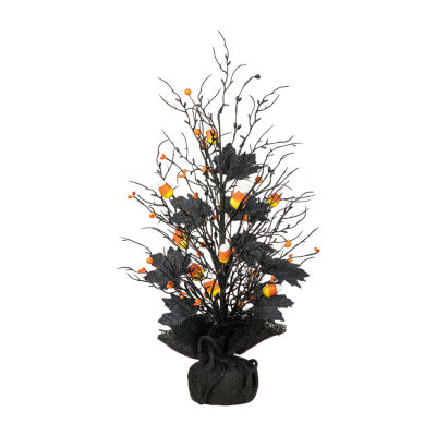 Glitzhome Lighted Tree Halloween Tabletop Decor