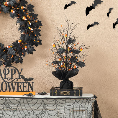 Glitzhome Lighted Tree Halloween Tabletop Decor