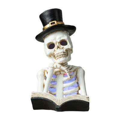 Glitzhome Lighted Resin Halloween Tabletop Decor