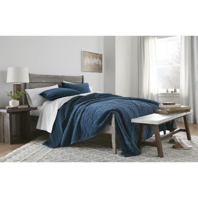 Linden Street Braden Velvet Reversible Quilt Set JCPenney