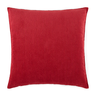 North Pole Trading Co. Holiday Corduroy Euro Sham, Color Rumba Red