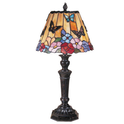 Dale Tiffany™ Butterfly/Peony Table LampJCPenney, Color Multi