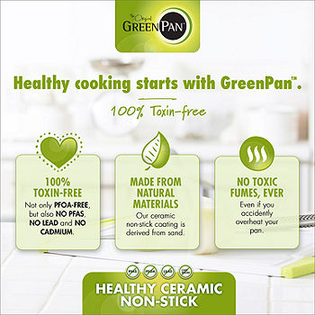 GreenPan Lima Healthy Ceramic Non-Stick Hard Anodized Wok, 12.5 & Reviews