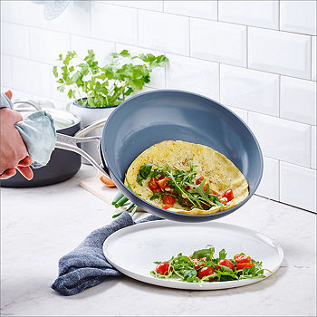 GreenPan Lima 12 Hard Anodized Non-Stick Frying Pan-JCPenney, Color: Gray