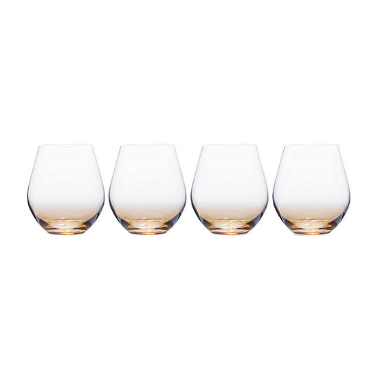 Mikasa Gianna Ombre Amber Stemless 4-pc. Wine Glass