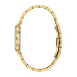 Bulova Futuro Womens Diamond Accent Gold Tone Stainless Steel Bracelet Watch 97p133