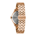 Bulova Classic Womens Rose Goldtone Stainless Steel Bracelet Watch 97p152