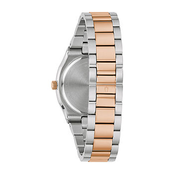 Bulova Classic Womens Two Tone Stainless Steel Bracelet Watch