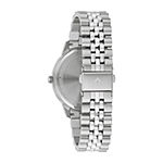 Bulova Classic Mens Silver Tone Stainless Steel Bracelet Watch 96b334