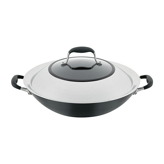 Anolon Advanced Home Hard Anodized 14" Wok with Lid