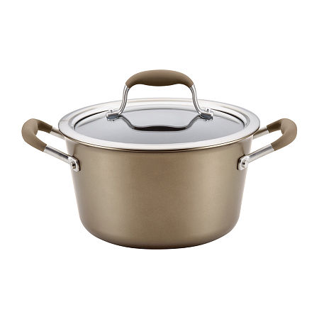 Anolon Advanced Home Hard Anodized 4.5-qt. Sauce Pan With Lid, One Size, Brown