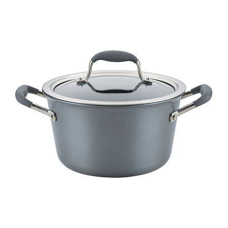 Anolon Advanced Home Hard Anodized 4.5-qt. Sauce Pan With Lid, One Size, Gray