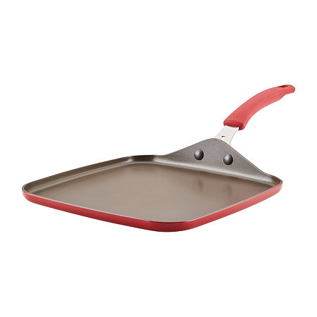 Rachael Ray Cook + Create 11 Non-Stick Griddle, One Size, Red