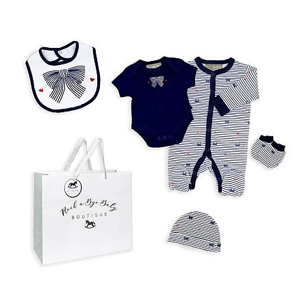 3 Stories Trading Company Baby Girls 5-pc. Baby Clothing Set, Newborn, Blue