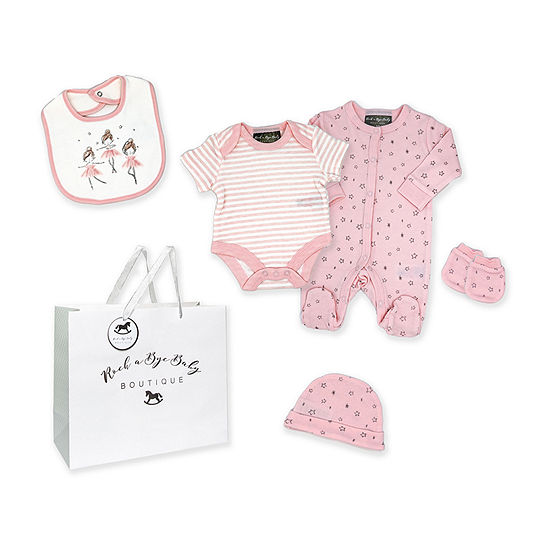 3 Stories Trading Company Baby Girls 5-pc. Baby Clothing Set