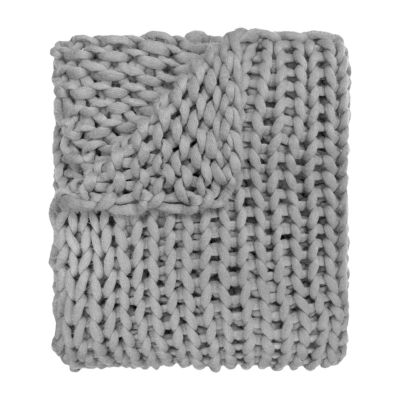 Your Lifestyle By Donna Sharp Chunky Knitted Reversible Lightweight Throw