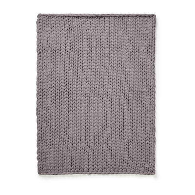 Your Lifestyle By Donna Sharp Chunky Knitted Reversible Lightweight Throw