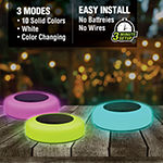 Bell + Howell Color Changing Solar Decorative Lights with Auto On/Off Lights and Weatherproof - 4 Pack 
