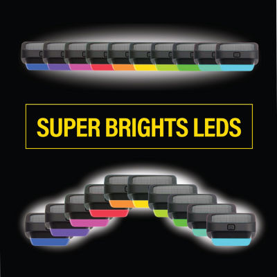 Bell + Howell Color Changing Solar Fence Lights - 4 Pack