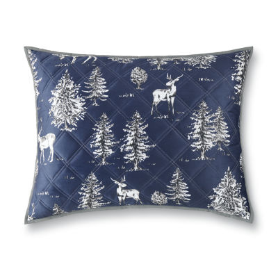 North Pole Trading Co. Merry Christmas Square Throw Pillow